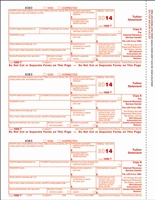 1098-T Tuition Payments Statement Fed Copy A (B98TFED05)