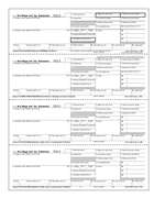 W-2 Employee 4-Up Horizontal Copy B, C, 2, 2 or Extra Copy (BW24DWNA)