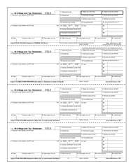 W-2 Employee 4-Up Horizontal Copy B, C, 2, 2 or Extra Copy (BW24DWNA)