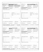 W-2 Employee 4-Up Box Copy B, C, 2 and 2 or Extra Copy Cut Sheet ***