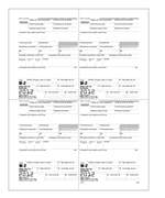 W-2 Employer 4-Up Box Copy D or 1 State/City or Local Cut Sheet (M Style)