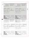 W-2 4-Up Box Employee Copy B, C, 2 and 2 or Extra Copy 11" V-Fold (W2E4CNP)