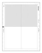 W-2 Blank 4-Up Box w/ Backer 11" V-Fold (W2E4CNB)