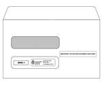 Double Window Envelope for 4-Up Box W-2's (4UPDWENV05)