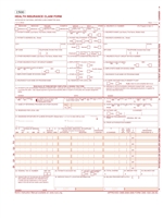 CMS-1500 Claim Form Single Sheet Laser