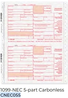 1099-NEC 5Part Continuous Tax Form
