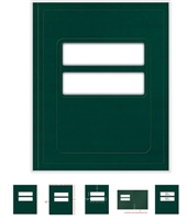 Tax Return Folder with Standard Windows, Forest Green