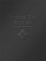 Embossed Tax Return Folder with Pocket, Blue