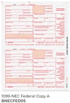 1099-NEC 2UP Non Employee Compensation Federal Copy A (BNECFED05)