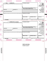 1099-NEC 2-Up Horizontal Copy B & 2, 11" Z-Fold (1099NEC-P)