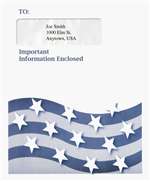 Single Window "Patriotic" Envelope 