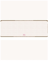 11" Middle Brown Laser Check with Linen Background