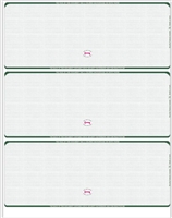 11" 3-Up Green Check