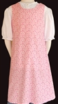 Girl Pinafore Apron Vintage Happy Daisy Pink size M 8 10