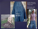 Girl 4 Tiered Skirt in Denim, Flannels, Linen & more custom