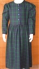 Girl Classic Dress with gathered skirt Wales Plaid Nightfall cotton size 14 X-long