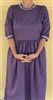 Ladies Dress Slip-on Wisteria purple floral poly/cotton size 8 10