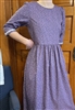 Ladies Dress Slip-on Wisteria purple floral poly/cotton size 8 10