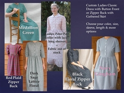 Ladies Dress Classic with Gathered Skirt all sizes