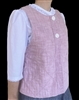 Ladies Button Vest Pink cotton quilted size M 10 12 preowned