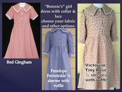 Girl Classic Cotton "Bonnie's" Dress all sizes