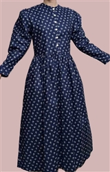 Girl Victorian Day Dress in Cotton Prints & Stripes all sizes
