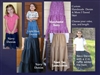 Girl Tiered Skirt in Denim or Linen blends all sizes