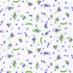 Robert Kaufman Flowerhouse Lavender Blessings Wisteria Floral cotton Fabric 1/2 yard