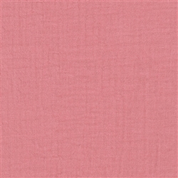 Organic cotton Double Gauze Mauve Crinkle Fabric by the 1/4 yard