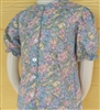 Girl Classic Blouse Pastel Pink Blue Floral cotton size 8