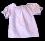 Girl Peasant Blouse Pink Seersucker cotton size 3