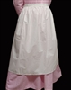 Girl small apron Prairie costume white cotton muslin size XS 2 3 4