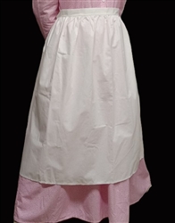 Girl small apron Prairie costume white cotton muslin size XS 2 3 4