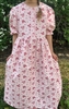 Girl Dress Button Front with Gathered Skirt Pink Floral size 10 Tall