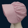 Girl small bonnet Prairie costume pastel pink size 2-5