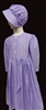 Girl dress with bonnet for costumes light purple size 7
