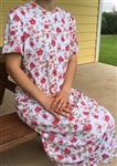 Girl Loungewear Knit Dress Red Floral cotton size 4
