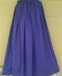 Girl Full Skirt Purple Mini Dots size L 12 14 X-long