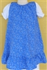 Baby Girl Jumper Peasant Pacific Blue Floral cotton size 3