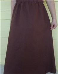 Girl A-line Skirt Dark Brown Polyester size 8