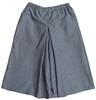 Girl Split Skirt Jackson Chambray Denim Gray size L 12 14