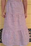 Girl Tiered Skirt Manchester Rose cotton size S 6 7 X-long