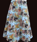 Girl Tiered Skirt Kitty Spring floral cotton size XS 3 4