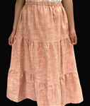 Girl Tiered Skirt Manchester Sienna cotton size M 8 10