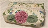 Handmade Travel Personal Items Zipper Bag Flower & Leaf Quilted