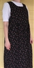 Ladies Jumper with Gathered Skirt Black Floral Corduroy cotton L XL 16 18