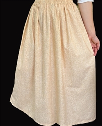 Ladies skirt for costumes tan calico custom size XL 18 20