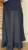 Maternity Ruffle Skirt in Denim, Chambray, Linen all sizes