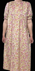 Ladies Nightgown London Calling Sweet Green floral cotton size S 6 8