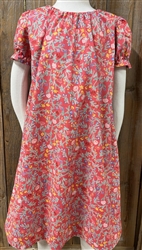 Girl Loungewear Gown Dress Simple Pleasures Raspberry Pink cotton size XS 3 4